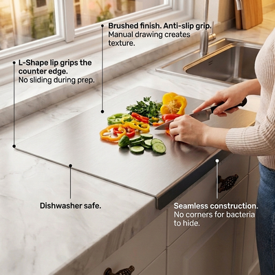 Craftova Stainless Steel Cutting Board