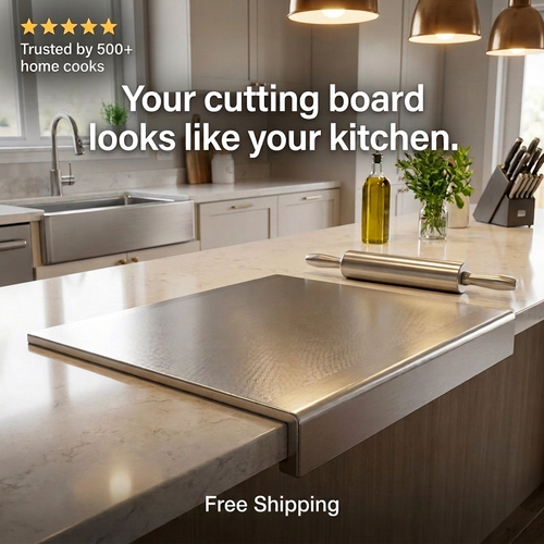 Craftova Stainless Steel Cutting Board